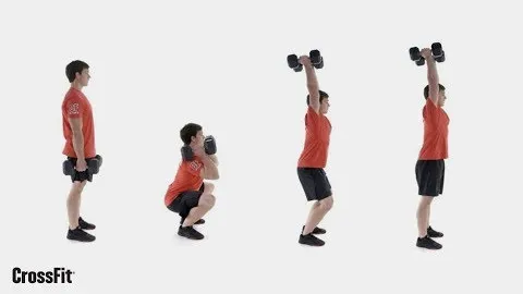 Dumbbell Hang Clean and Push Jerk