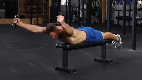 Prone dumbbell bench Y