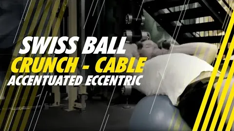 Swiss Ball cable Crunch