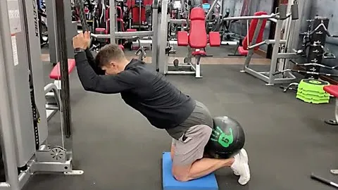 Cable Crunch with a Medicine Ball