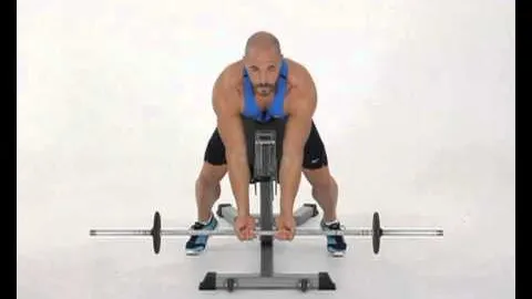 Prone Incline Barbell Curls Close Grip