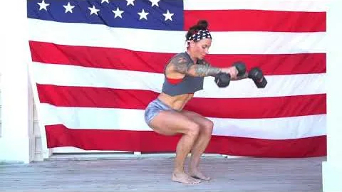 Squat Burpee with Front Raise