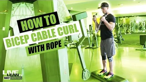 BICEPS CABLE CURL ROPE