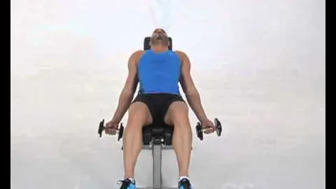 Supine Incline Dumbbell Curl