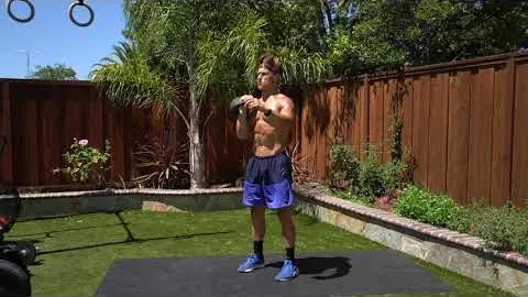 Kettlebell Clean to Rotational Press
