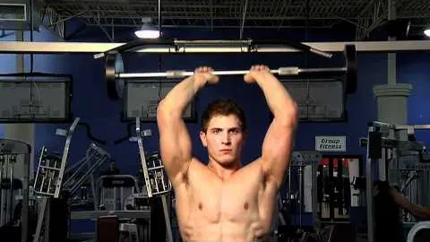 Standing Overhead Barbell Tricep Extension