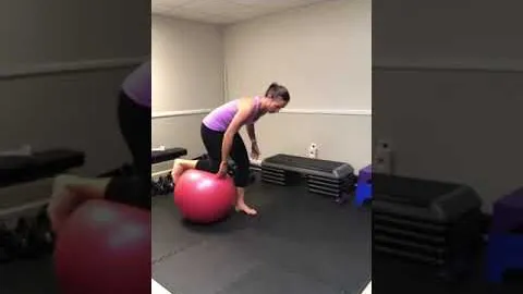 Stability Ball Reverse Crunch