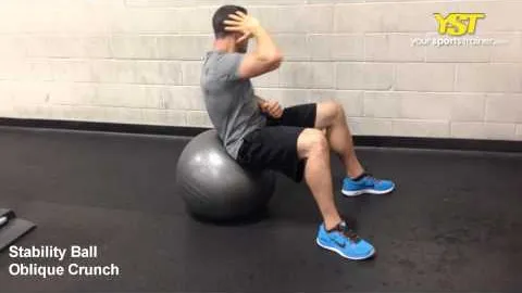 Rotational Crunch Stability Ball