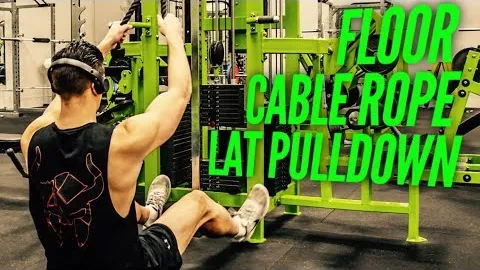 Cable Floor Rope Lat Pulldown