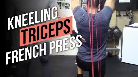 Triceps French Press with Resistance Bands