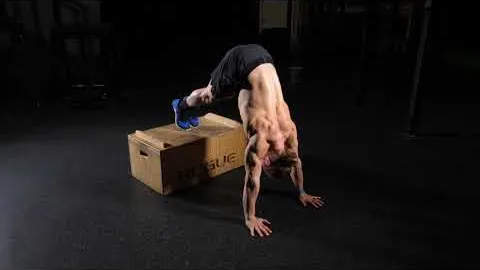 Feet On Box Pike Handstand Hold