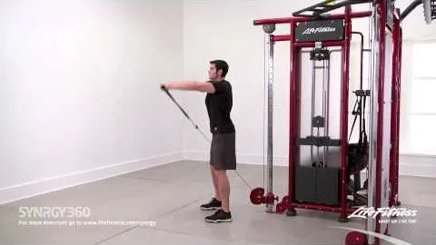 Two-Handed Front Raise with Squat