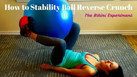 Stability Ball Reverse Crunch