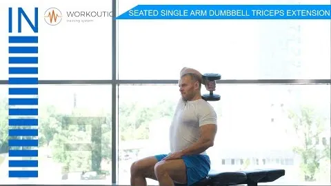 SEATED ONE ARM DUMBBELL TRICEPS EXTENSION