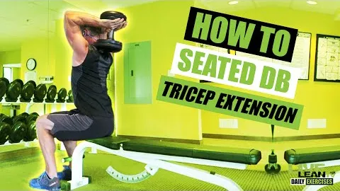 Seated Overhead Triceps Dumbbell Extension