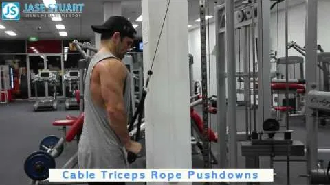 Cable Triceps Rope Push down