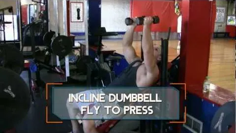 Incline Dumbbell Fly to Press