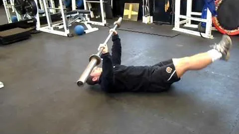 Barbell Reverse Crunches