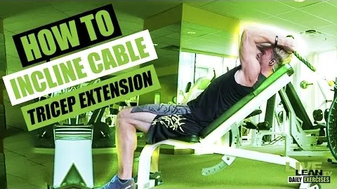 INCLINE CABLE TRICEP EXTENSION ROPE