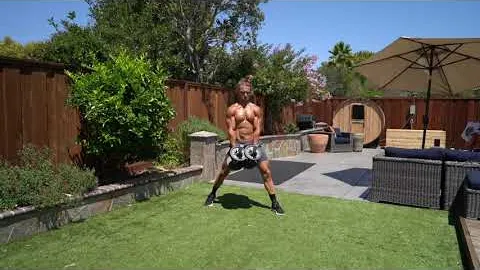 Split Sumo Stance Dumbbell Deadlift