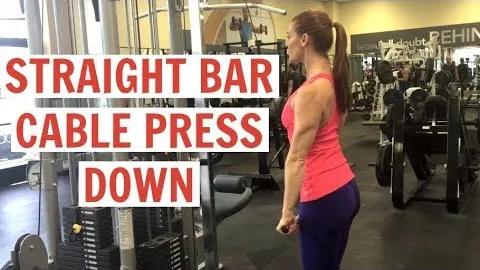 Straight Bar Cable Press down